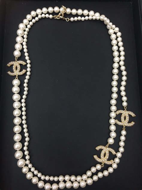 chanel pearl necklace buy online|chanel pearl necklaces for women.